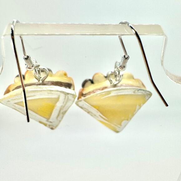 Pie Slice Earrings - Thanksgiving Earrings - Holiday Earrings - Food Earrings - Picture 4 of 8